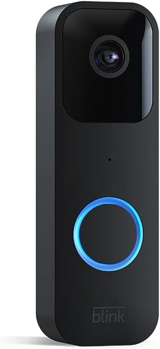 Black Amazon Blink Video Doorbell