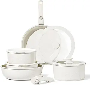 White Pots and Pans Set